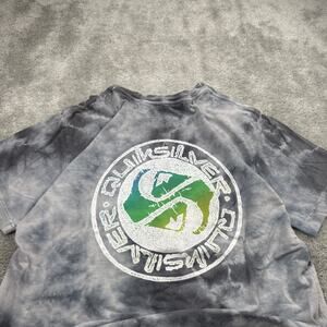 Vintage Quiksilver Graphic Tee Shirt‎ Size Medium Tie Dye 2000s Surfwear Y2K